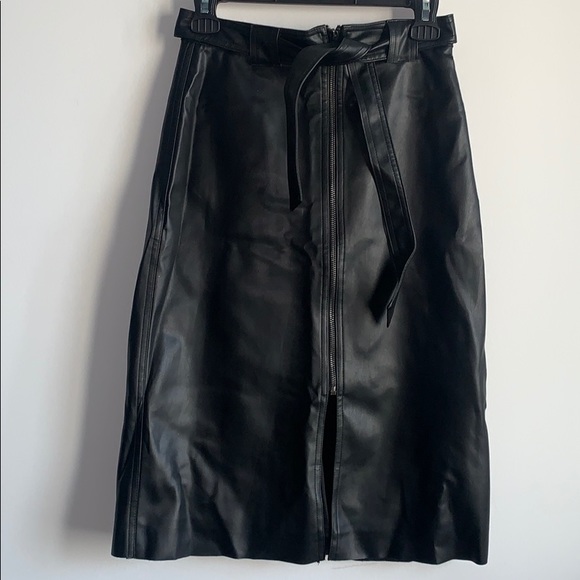 Bailey/44 Marceline Faux Leather A-Line Midi Skirt - Picture 4 of 7